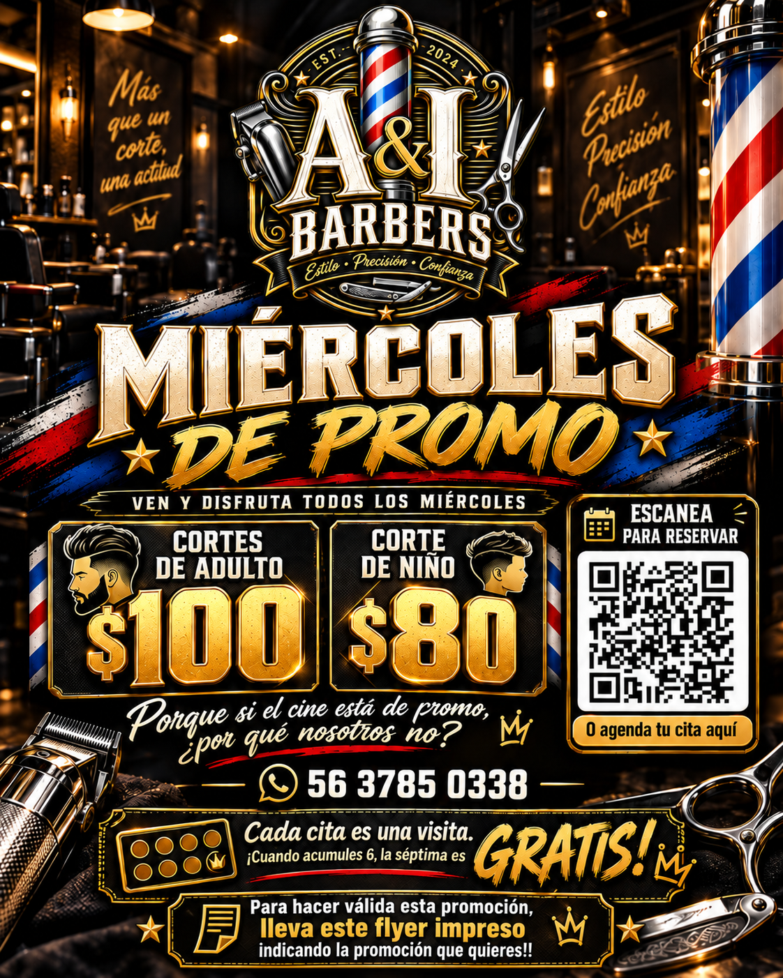 Miércoles de promoción A&I Barbers